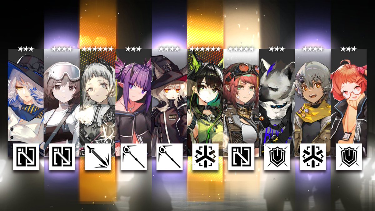 今回は110連で全員お迎え🎶
途中、星6の2枚抜きで両方すり抜けもありました😇
#アークナイツ