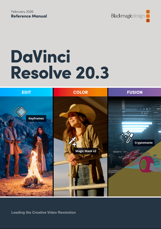 asteriscus_jp's tweet image. DaVinci Resolve 20.3リファレンスマニュアル(英語)公開！
66ページ増の全4,300ページ！
気になる新機能の詳細は、まず、これで確認！
把握がはかどりますね！
#DaVinciResolve #ダビンチリゾルブ
