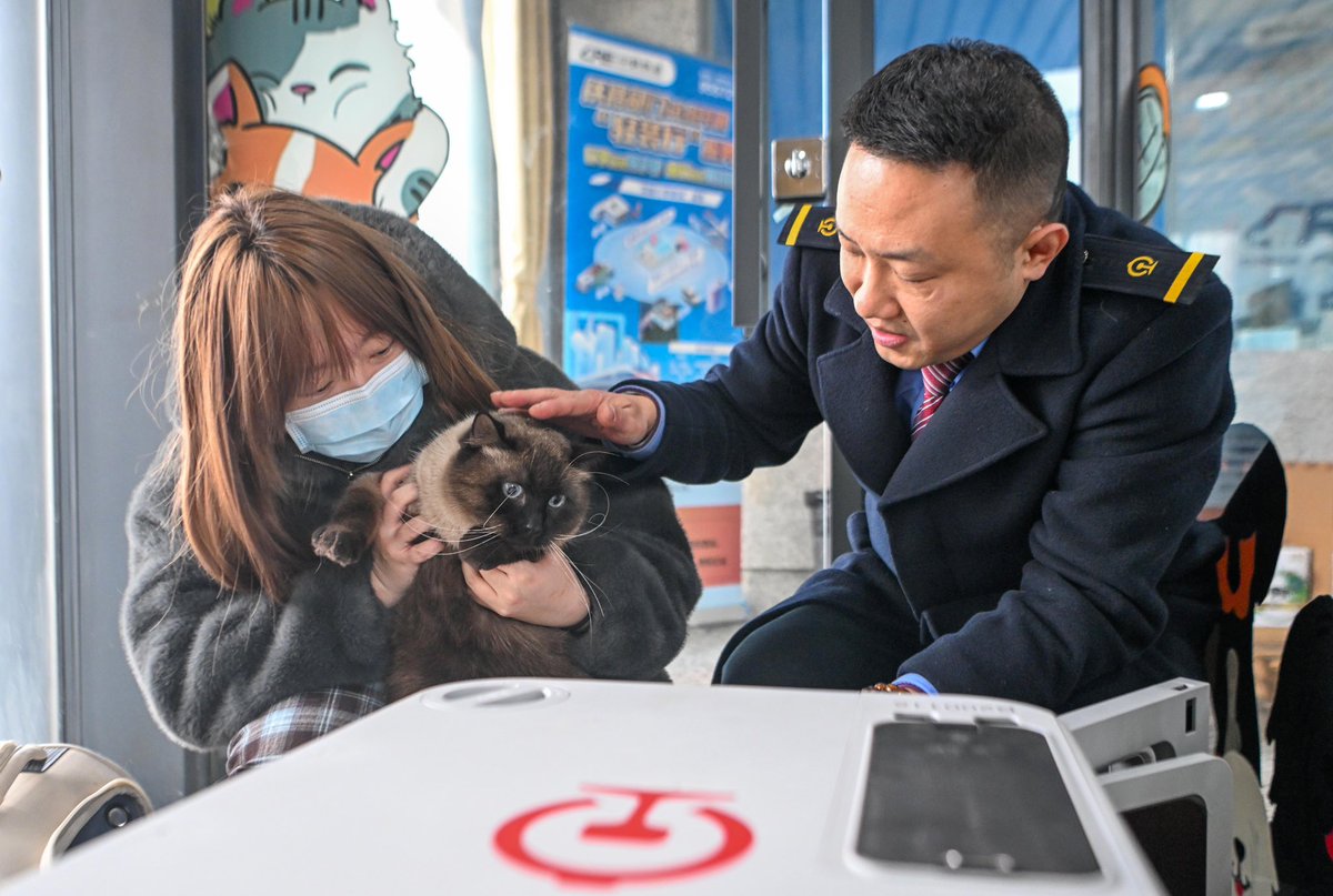 The railway authorities of China's Chongqing Municipality have launched a pilot pet consignment service on high-speed railways on designated routes during the ongoing Spring Festival travel rush.