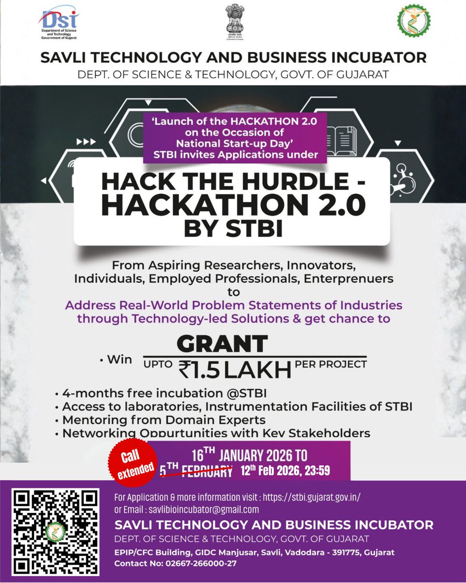 Savli Technology & Business Incubator tweet media
