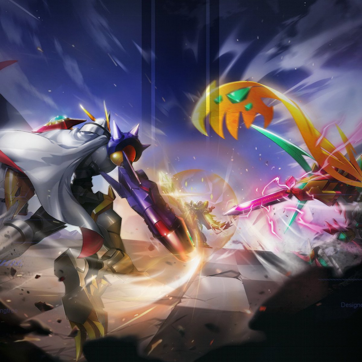 Q. 쌈박질 시키는 건 캐해도 없고 관계성도 없고, 너무 남는 거 없이 유치하지 않나요?

A. 진정한 vs러라면 오메가몬vs알파몬 해서 누가 이긴지 비교한 다음, 최후의 기사/백기사/집행자가 최초의 기사/흑기사/억지력에게 쓰러졌다며 그 싸움 결과와 대립구도에 온갖 상징성과 의미를 갖다 붙입니다.