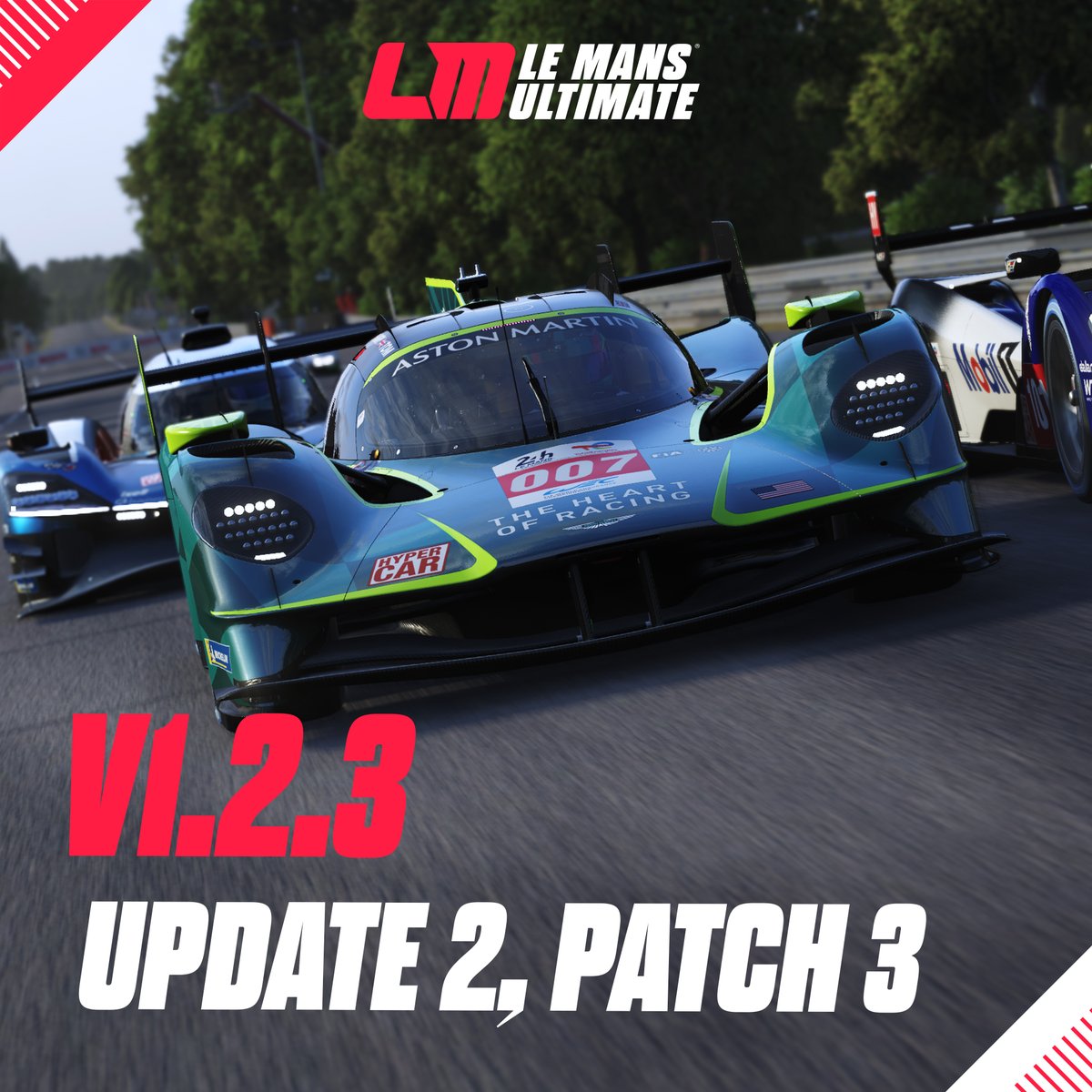 V1..2..3..go!🚥

We're celebrating our birthday a little early this year with a significant patch!

The highlight is a highly requested update to our halo Hypercars tyre model!🛞

We're sure there is still room for improvement but have fun for now!

🔗guide.lemansultimate.com/hc/en-gb/artic…