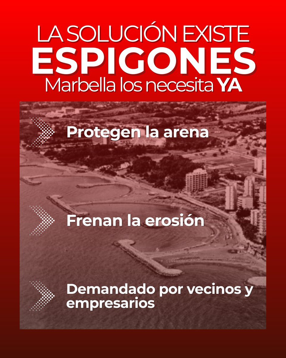 🌊 Las playas de #Marbella pierden arena tras los temporales.

Con Sánchez en el Gobierno desde 2018, el litoral sigue abandonado. La erosión no es casualidad: es mala gestión.