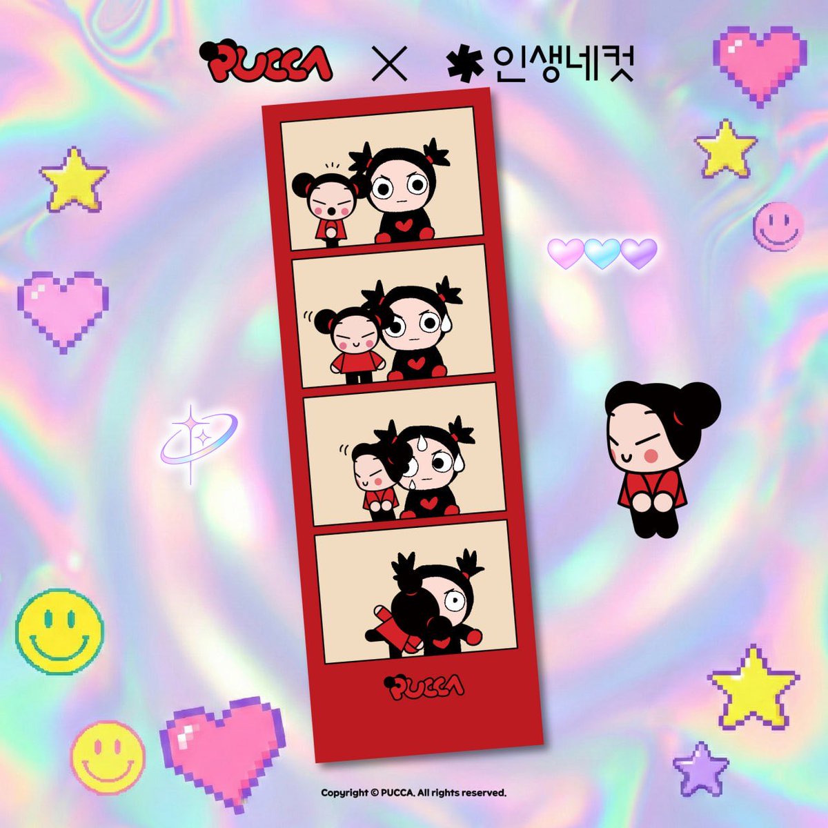 official_pucca's tweet photo. PUCCA x LIFE4CUTS 

Want to take photos with cute Pucca?
Meet her now at Life4Cuts!

Quirky, bubbly, and lovable all at once. Snap a moment with the Pucca couple!

Snap with Pucca 
Only in Life4Cuts

The Pucca photo frame is available exclusively at Life4Cuts stores.

Period: 02/03 – 05/06
For more details, please check the Life4Cuts account on instagram. 
@life4cuts_official