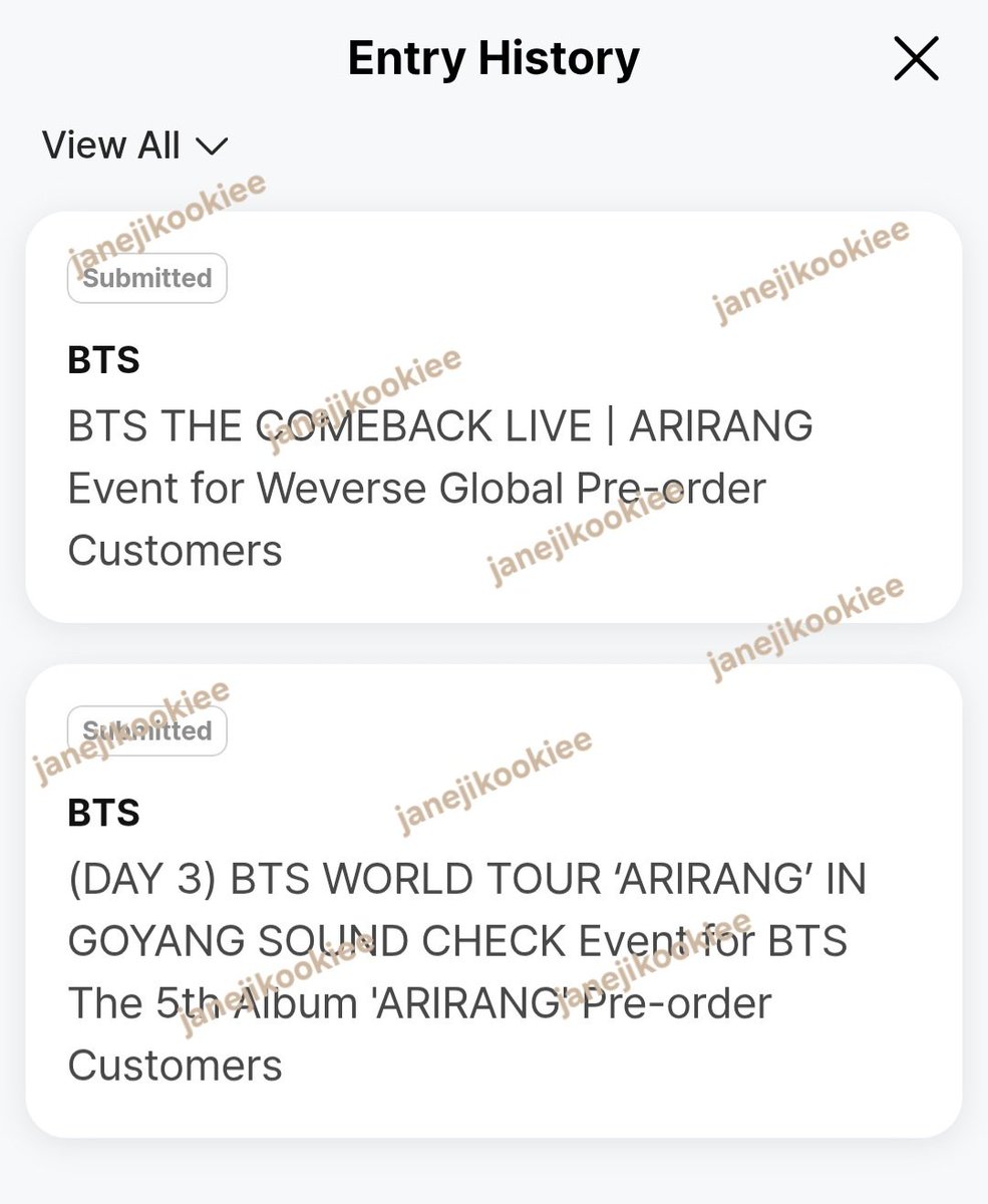 ขออนุญาตใช้พื้นที่ตรงนี้ในการบนสำหรับคนที่รีโพสต์นี้นะคะ🙏 
ถ้าเราได้ไปเจอบังทันอันใดอันนึงที่เราลง Event ไว้ เราขออนุญาตแจกเงิน 1 คน 500 บาท แจกอัลบั้ม ARIRANG 1 บั้ม 1 คนคะ
#BTS_WORLDTOUR #BTS_ARIRANG  #BTSComeback2026 #BTS