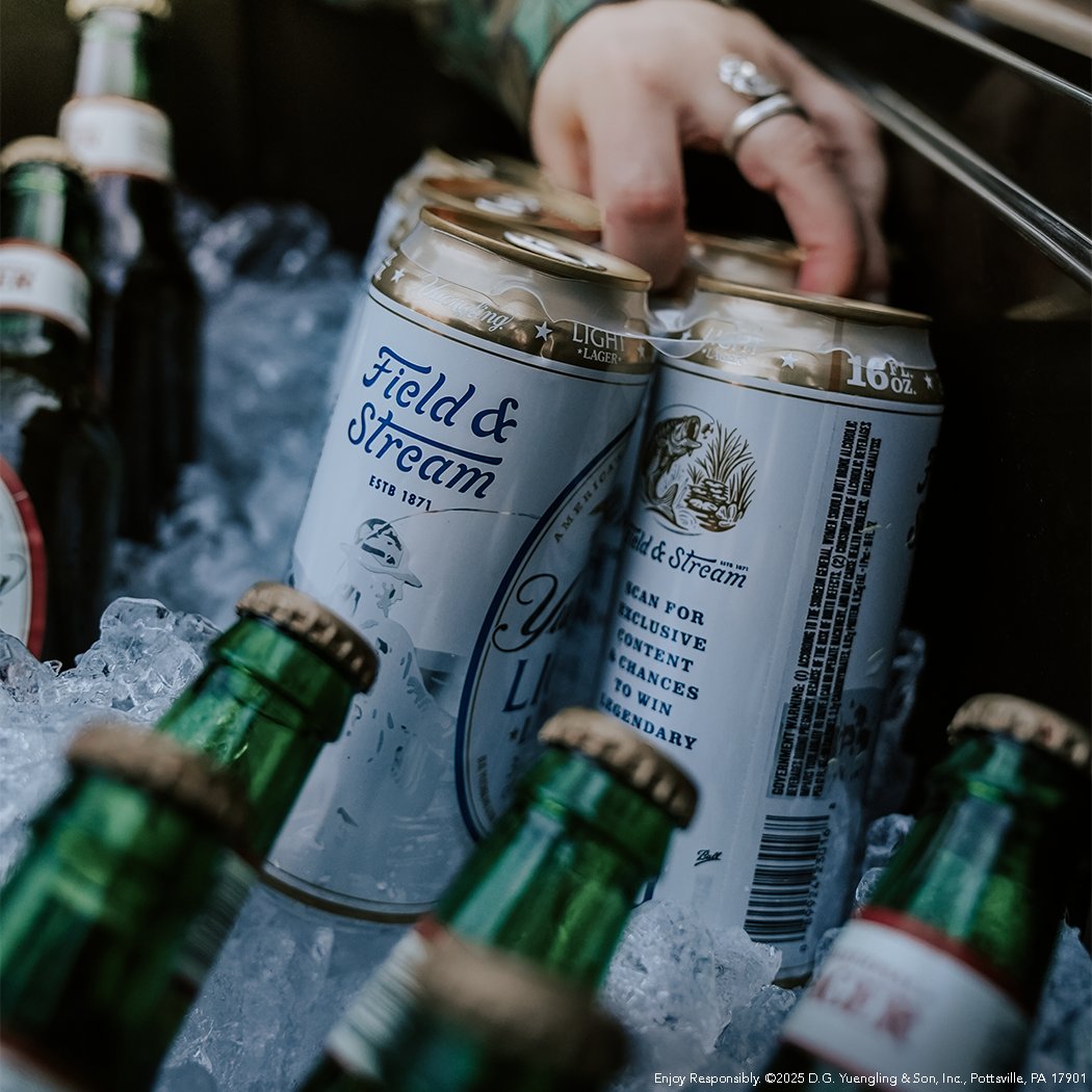 Can you hear it?  The outdoors are calling  🍺
 #OutdoorsCalling #YuenglingLightLager #Field&amp;Stream #Yuengling