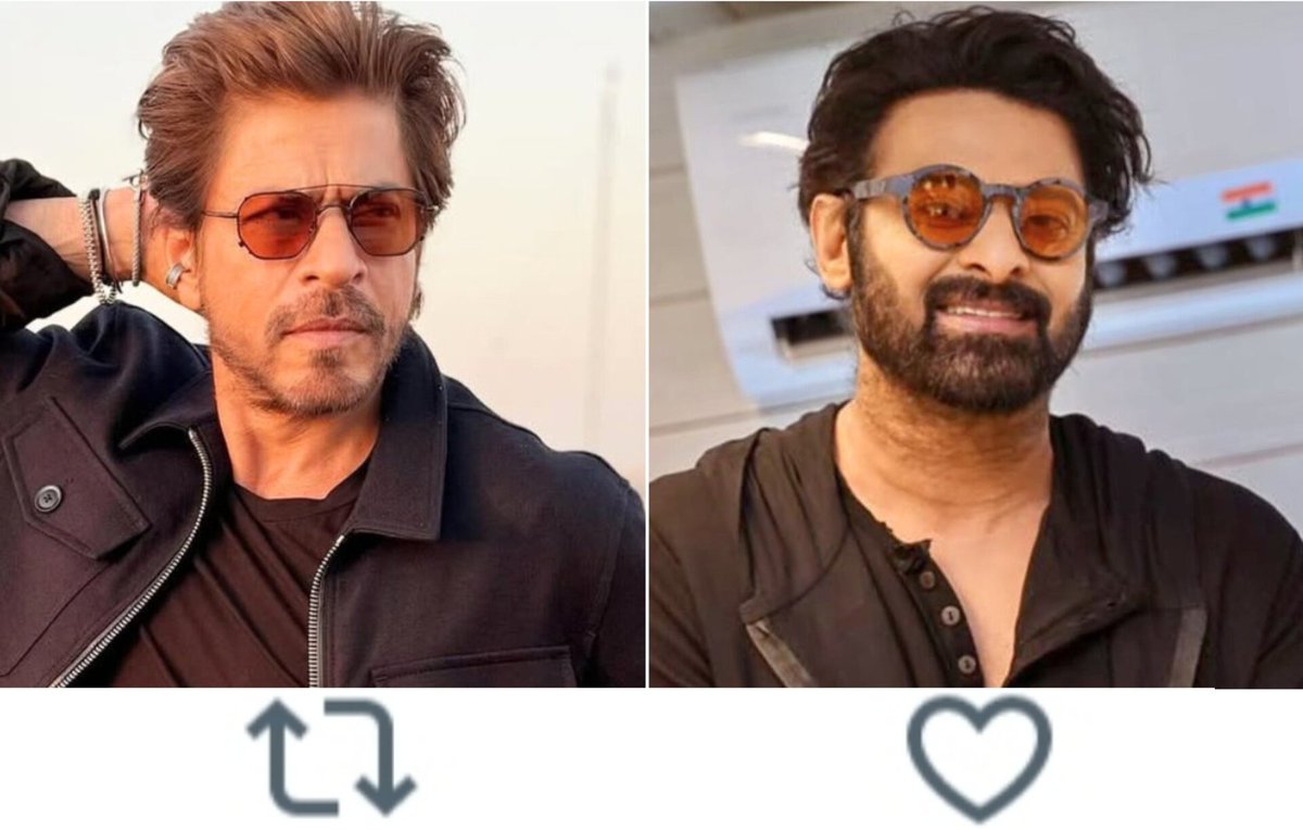 TOlMovies's tweet photo. Who is bigger Star, SRK or Prabhas?

   🔃#ShahRukhKhan       ❤️#Prabhas https://t.co/1ncZdkNhQl