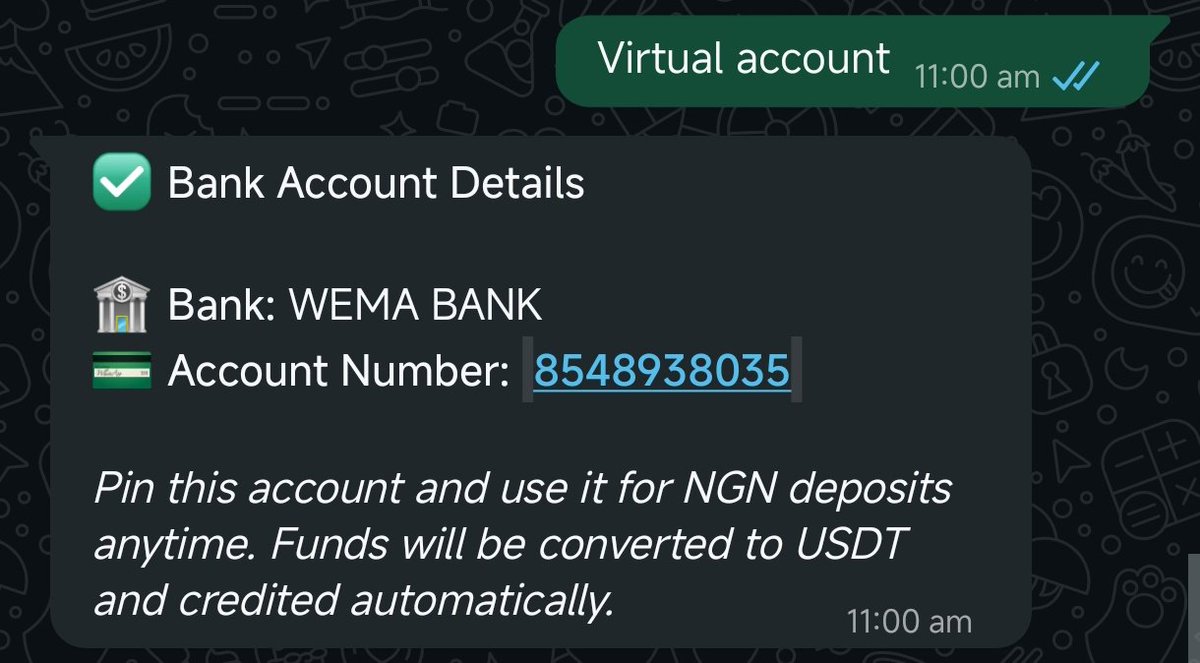 Ledjendmac's tweet image. It's interesting to know that I am official using WhatsApp for my finances.

I now have an official account number directly tied to my Xpend account and you can get yours too.

Just head to the post below 👇.
