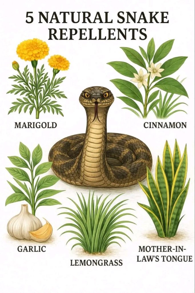 “10 Plants That Repel Snakes (Naturally &amp; Safely)”

Snakes are a HUGE fear for many households, and posts about natural repellents always perform extremely well.

People love: ✔ Safe solutions
✔ Home + garden protection
✔ Clear visuals of plants

---

🌿 Plants to Include in
