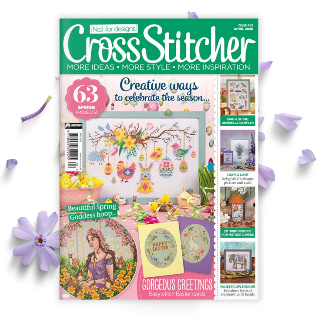 🌸 On sale now🌸

Spring is in full bloom in our April issue! Stitch a pastel Easter bough, enjoy your exclusive thread minder kit, and discover fresh projects including a Rain or Shine sampler, festival elephant, 3D bird feeder and more.

👉 f.mtr.cool/hopbkkrfcx