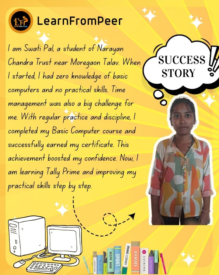 learnfrompeer's tweet photo. Learning Basics to Building a Bright Future – Student Success Stories #SuccessStory
#StudentSuccess
#LearnFromPeer
#DigitalSkills
#SkillDevelopment
#LearningJourney
#YouthEmpowerment
#EducationForAll
#FutureReady
#ConfidenceThroughLearning
#DigitalIndia
#fromlearningtoearning https://t.co/jDVvcd2YqV