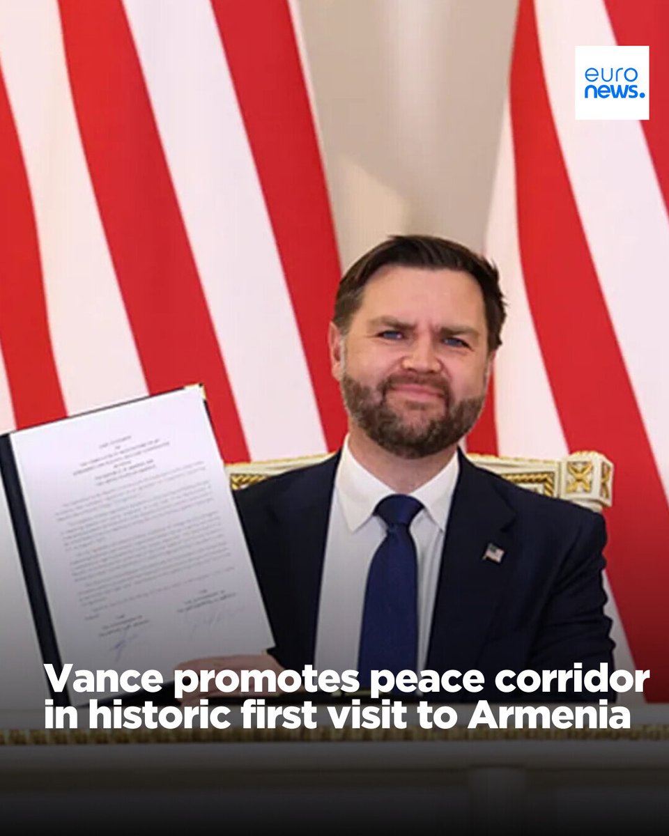 RT by @mikenov: "We are not just making peace for Armenia. We are also creating real prosperity for Armenia and the United States together," Vance said at a joint news conference with with Armenian Prime Minister Nikol Pashinyan.  pic.