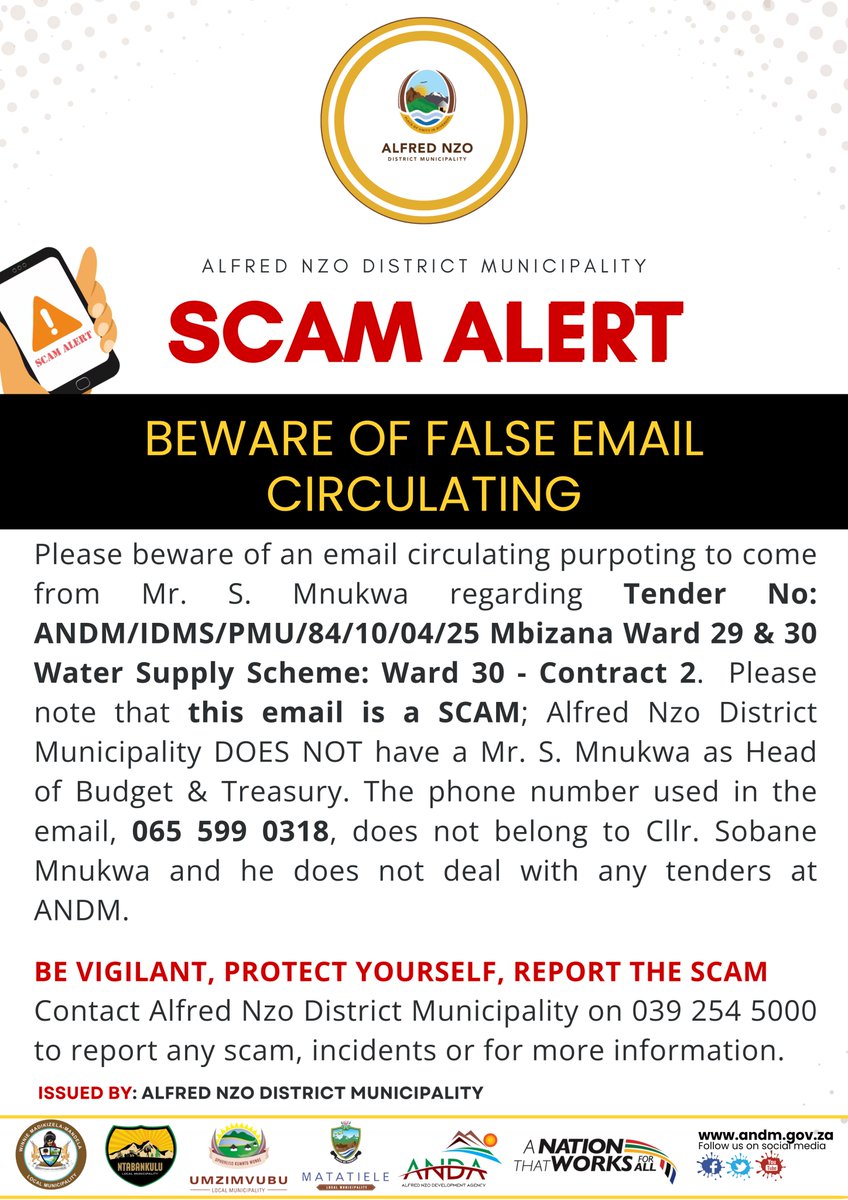 Alfred Nzo District Municipality tweet media