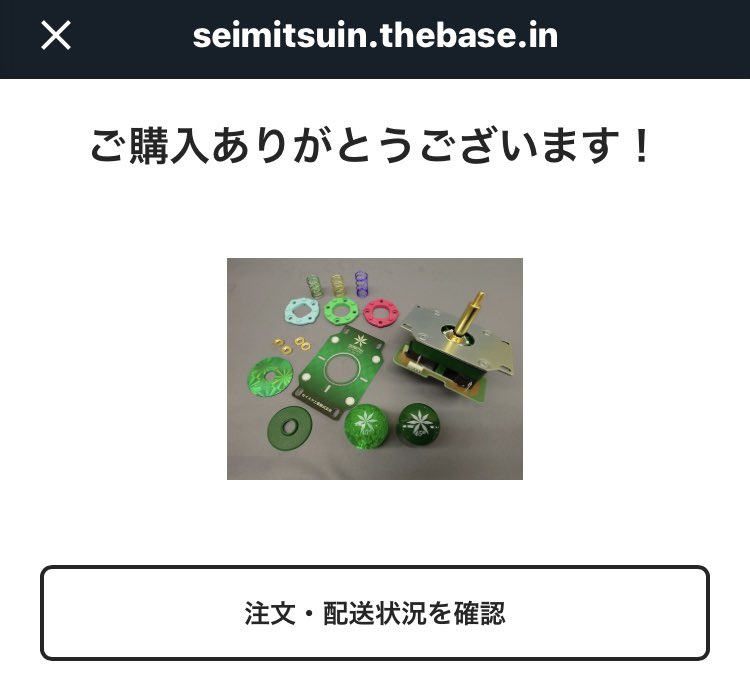 注文完了！ヽ(´▽｀)/