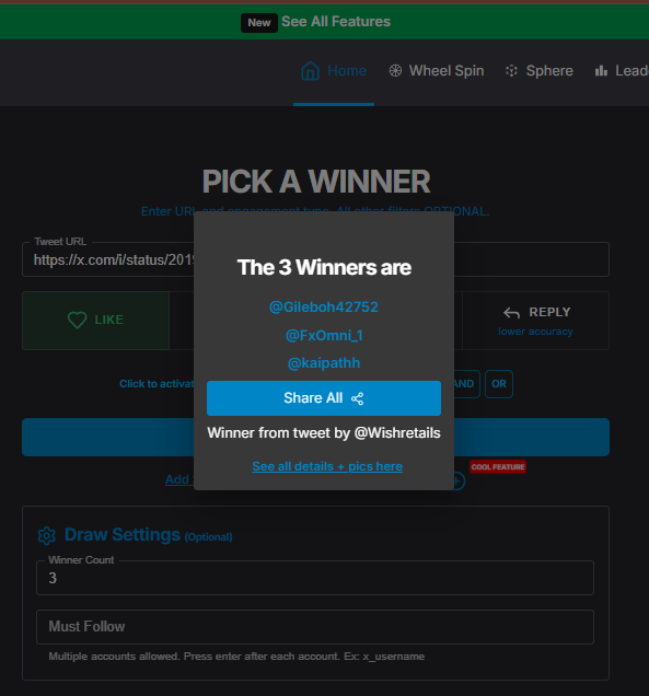 Winners:
-<a href="/GIleboh42752/">Godwill Azuka Ileboh</a> 
-<a href="/FxOmni_1/">Fx Ōmnî📌📈📊</a> 
-<a href="/kaiparthh/">Kai</a> 

Congratulations 🎉

Register at blueberry funded &amp; send me ur registered email.
x.com/wishretails/st…
