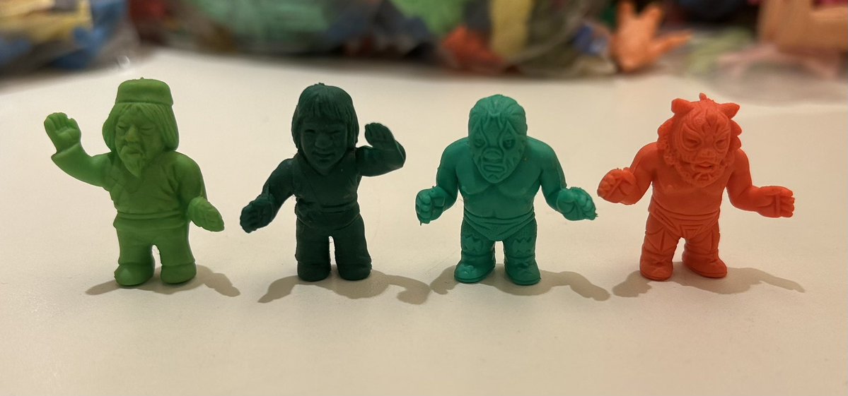 希少　ワールドヒーローズ　消しゴム　ジョニーマキシム SAHRA☆消しゴム合宿】ジャッキー・チェン&ミル・マスカラス、タイガー