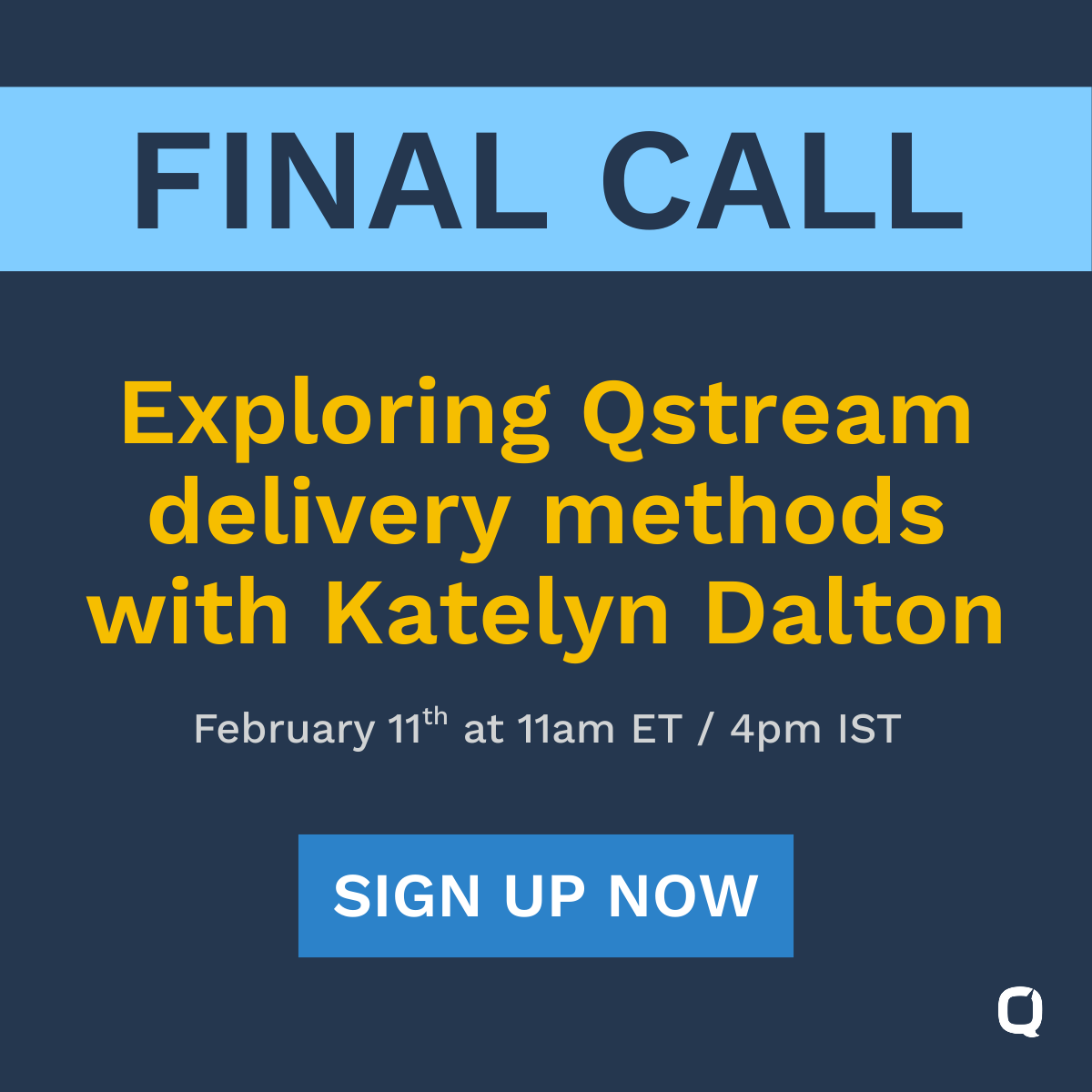 Qstream tweet media