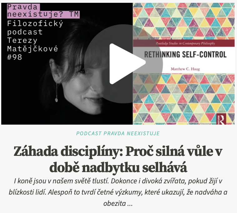 Platónův obraz předznamenal, jak uvažujeme o disciplinovaném člověku: jako o hrdinovi, který svádí vnitřní bitvu – a nepodlehne. Jenže když se na tuto otázku zaměřili psychologové z empirického hlediska, objevil se jiný obraz. Nejde o popření disciplíny, nýbrž o posun v tom, kde