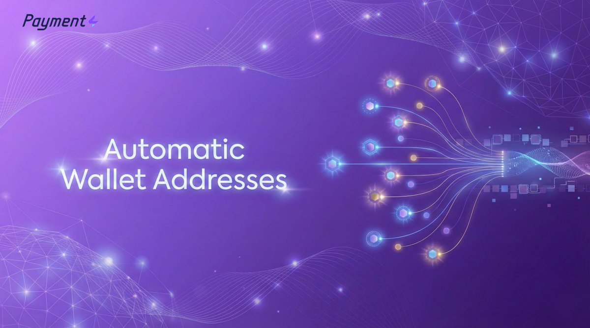 payment4_com's tweet photo. Automatic #wallet addresses: Forget manual wallet setup. #Payment4 auto-generates unique crypto addresses for each transaction on the fly, simplifying your payment flow.
Learn more at https://t.co/qsVVs7C90P
#CryptoPayments https://t.co/8p0izKwiHL