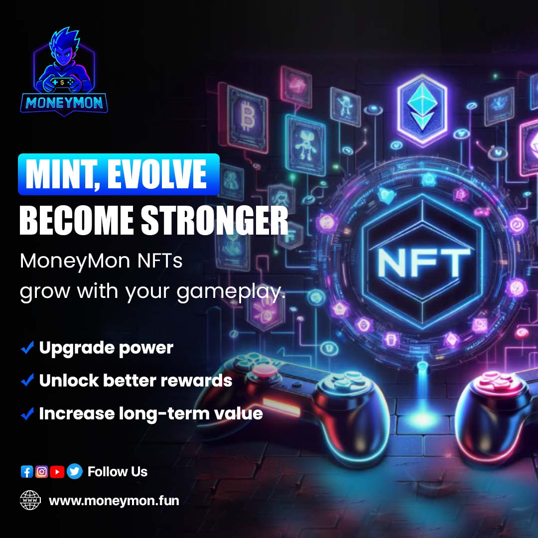 MoneyMonDotFun's tweet image. 🧬 Mint. Evolve. Become Stronger.
MoneyMon NFTs grow with your gameplay.

🔹 Upgrade power
🔹 Unlock better rewards
🔹 Increase long-term value

Your NFT evolves as you progress.

#NFTMinting #NFTEvolution #MoneyMonGame