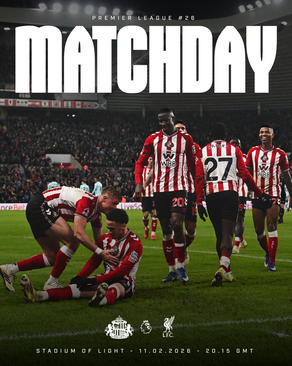 ❤️ IT'S MATCHDAY!

Under the lights against the reigning champions 👊

#SUNLIV