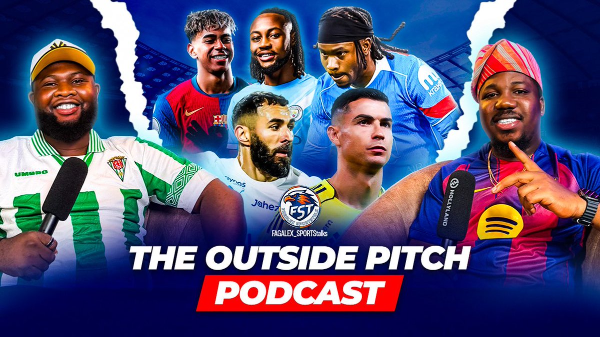 NEW PODCAST ALERT! 🚨⚽️

Welcome to THE OUTSIDE PITCH PODCAST on FagAlex Sportstalk!

Hosted by the FagAlex  &amp; <a href="/theofficialmato/">The Party Ginjah ‼️</a> , we’re bringing you the best guests, celebrities, and football talk you won’t hear anywhere else. 🎙️✨

🎁 SURPRISE: We’re dropping Episodes 1 &amp; 2