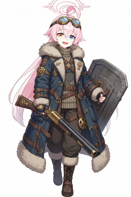 #ブルーアーカイブクロスオーバー #frostpunk
『ホシノ』大口径の水平二連散弾銃と盾を愛用する少女。主に狩猟に出かけては狼を狩ってくることで知られ、狼狩りの名で知られている。雪中行方を暗ました人物を探し続けているというが……。
この街の住民としては古い方で、実質的なアビドスの市長。 