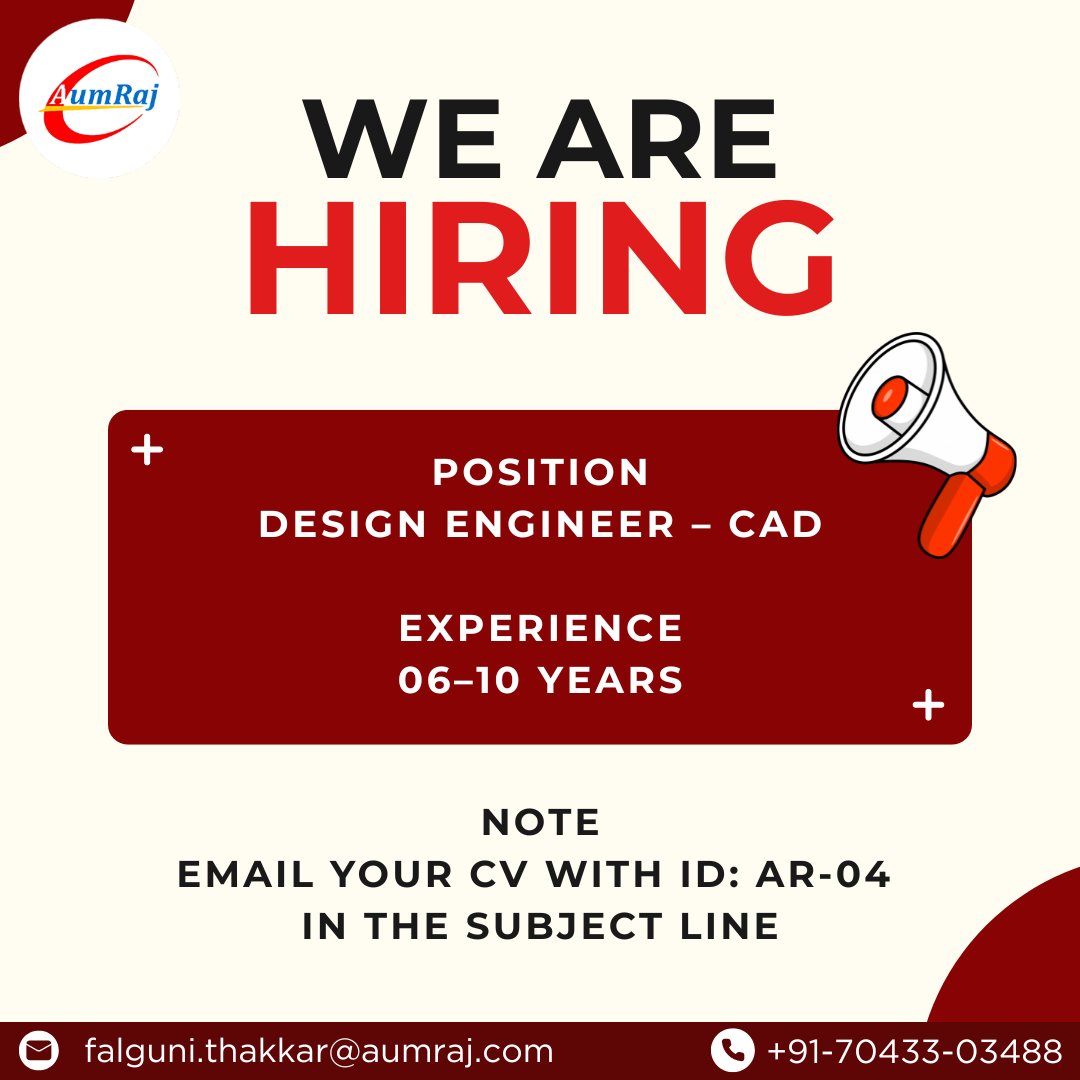 AumrajInc's tweet photo. Hiring Alert: Design Engineer β CAD
AumRaj Looking for experienced professionals with strong Digital Back End and CAD expertise.
Apply Now
π§ falguni.thakkar@aumraj.com
π +91-7043303488
#aumraj #chipdesignchampions #semiconductor #cad #design #embeddded #vlsi #trending https://t.co/GmE62f4OEQ