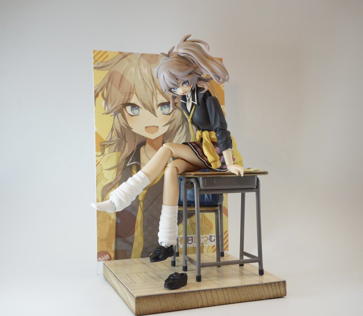 コトブキヤの創彩少女庭園を改造して「春日部つむぎ」を作りました。
ずんだもんや四国めたんがキット化されてるなら埼玉のギャルも欲しいですよねえ❗️