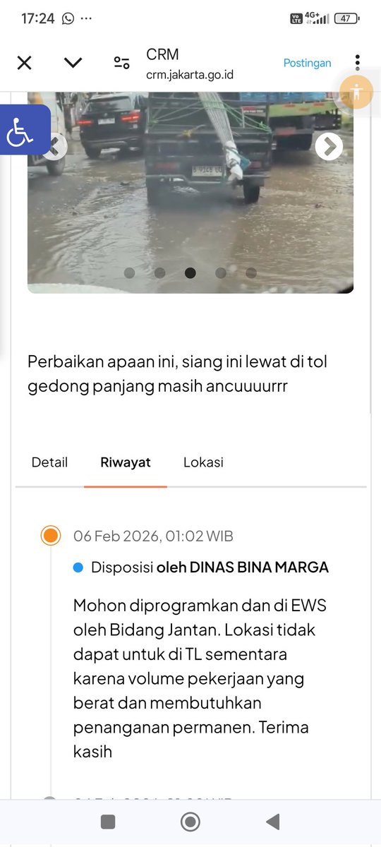 capekcorona's tweet photo. @DKIJakarta @pramonoanung Ga bisa di kerjain @DKIJakarta @pramonoanung ? JSDP bikin jalan ancur bisa, bikin  lobang bisa, benerin jalan ga bisa? https://t.co/uCKrMYlGL2