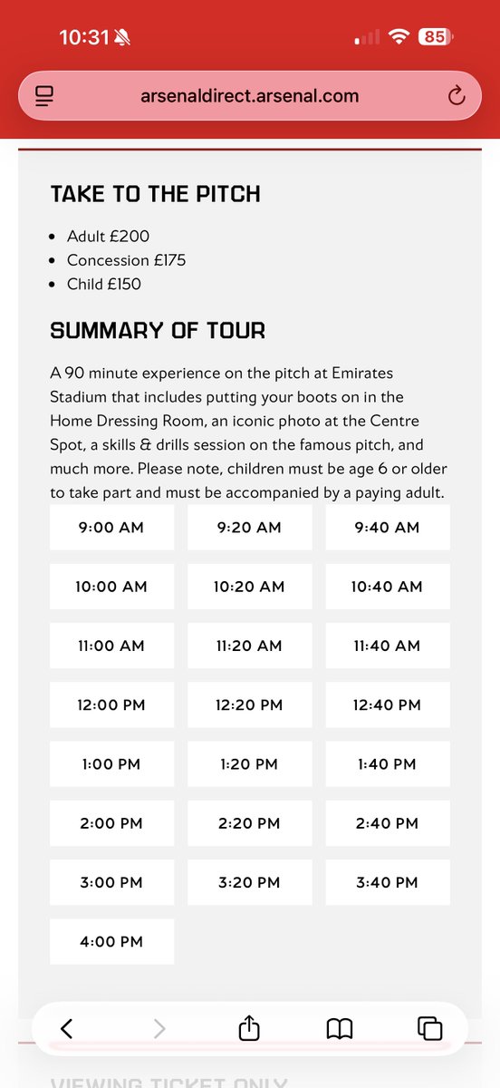 If you’ve ever wanted to play football on the emirates pitch, you’re able to do so on the 23rd of May. Just google Arsenal take to the pitch