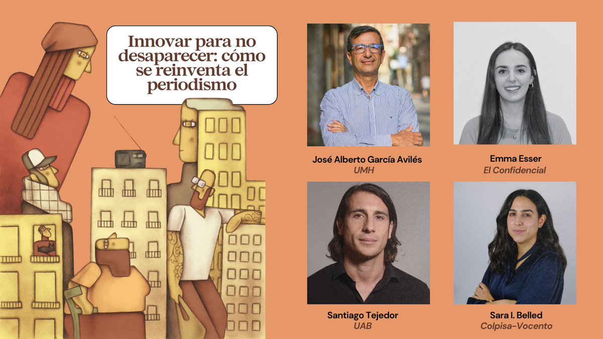 🗣️ Narrativa, diseño e Inteligencia Artificial centran el debate sobre innovación en el XXVII #CongresoHuesca

🗓️13 de marzo
🕛12h

Este espacio, moderado por <a href="/jagaraviles/">José Alberto García Avilés</a>, contará con <a href="/saraibelled/">Sara I Belled Navallas</a>, <a href="/emma_esserdiaz/">Emma Esser Díaz</a> y <a href="/santiagotejedor/">Santiago Tejedor</a> 👥

Más información ➡️ congresoperiodismo.com/narrativa-dise…