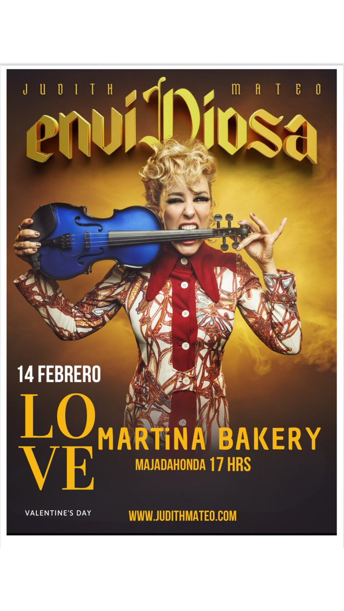🎻Celebra este 14 de Febrero con o sin tu
Valentín en MartinaBajery de Majadahonda!
Yo estaré violineandoos junto a la maravillosa voz de <a href="/ChuseJoven/">ChuseJoven</a> a la voz!
RESERVA TU MESA, comenzamos a las 17:30h
No puede haber un mejor San Valentín que estar rodeada de dulces, tartas…