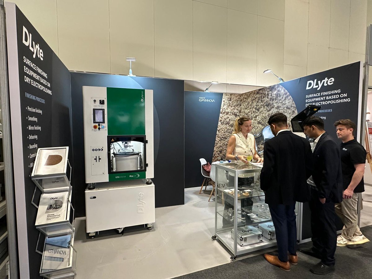 Gpainnova's tweet image. Day 2️⃣ at @WHXDubai! 🏥 

Until February 12, #GPAINNOVA showcases advanced #DLyte #SurfaceFinishing for #titanium &amp;amp; cobalt-chrome #implants with live demos &amp;amp; free sample polishing. 

Visit us at booth N39.F13 🦿🦷 

#WHX #WHXDubai #WHX2026 #DentalTech #MedicalDevices #healthcare