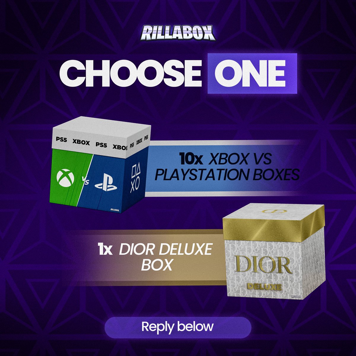 Playstation or Dior?

Drop below which boxes you'd take to win $5👇