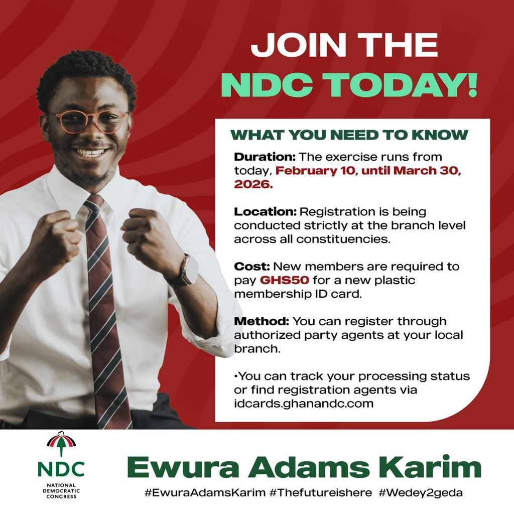 GhYakuba's tweet photo. JOIN THE NDC TODAY! https://t.co/H48niMUCgf