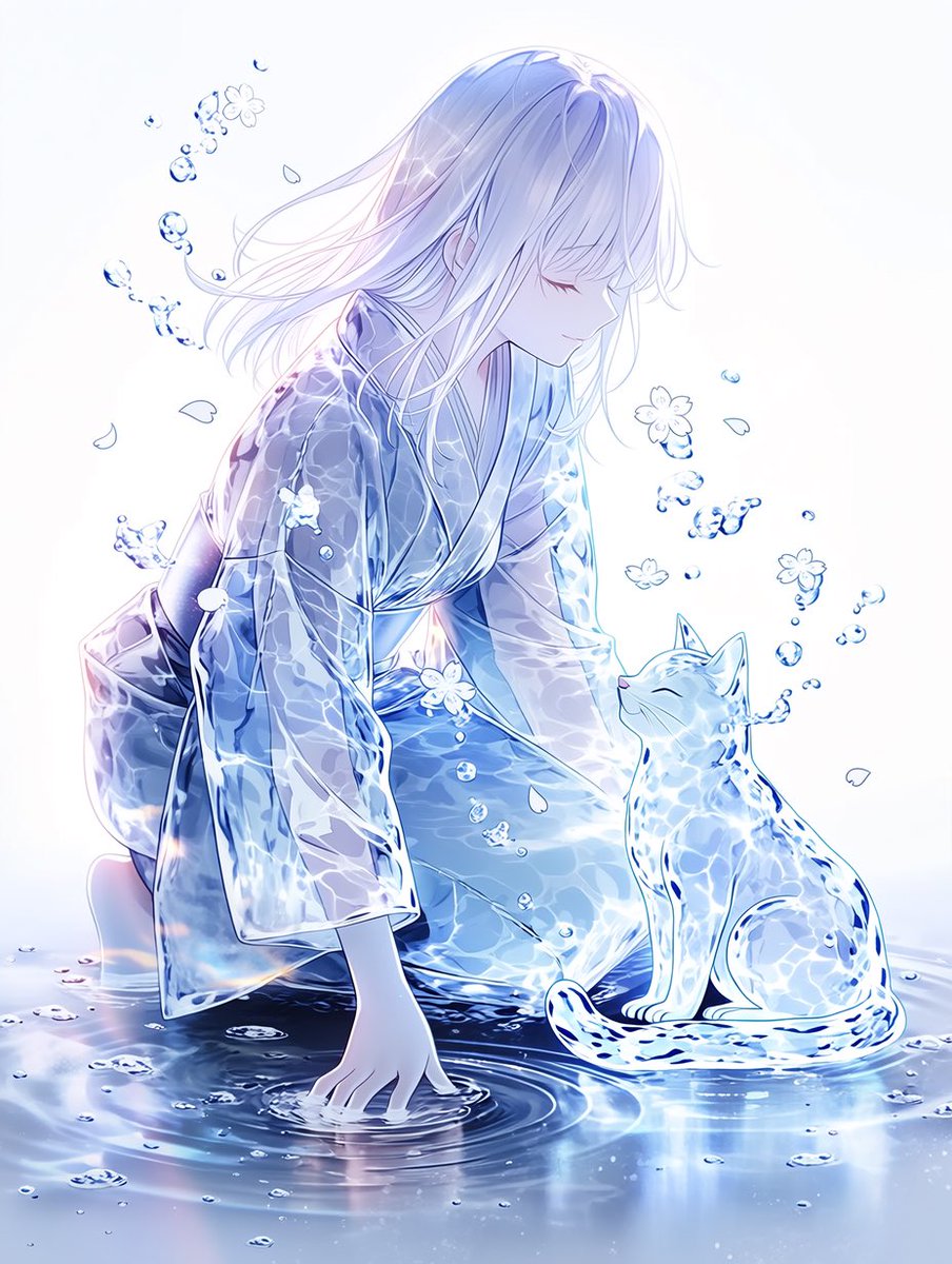 水色のイラスト