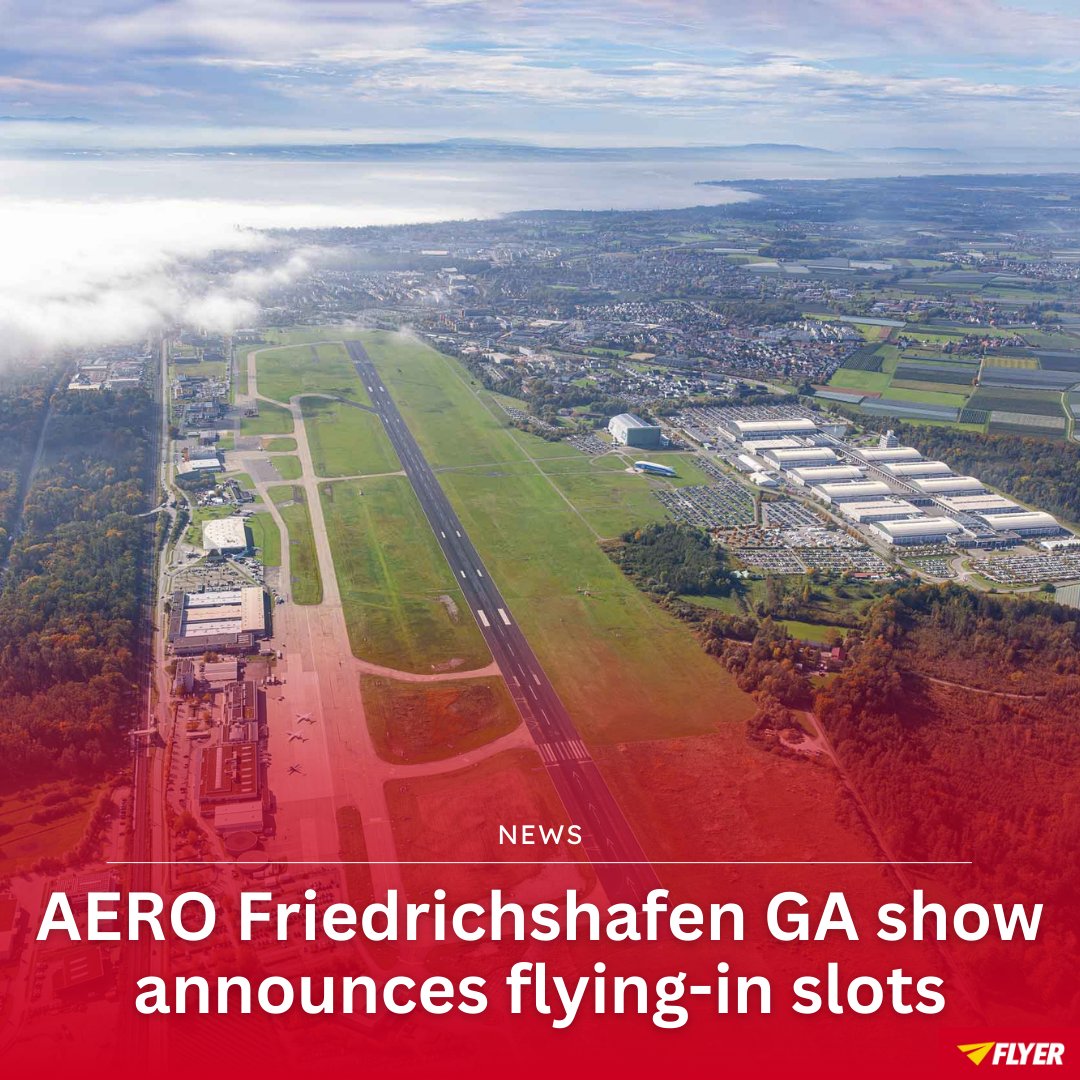 Pilots flying in to AERO Friedrichshafen 2026 can  pre-register for arrival and departure slots from 12 February.

FLYER Club members get 50% off the price of a day ticket, whether or not they are flying or arriving by other means.

Read the full story: flyer.co.uk/feature/aero-f…