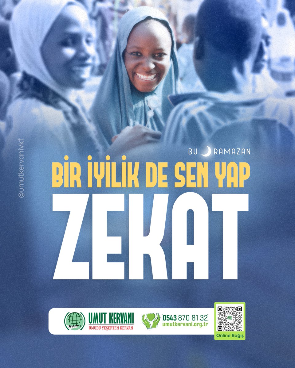 Bu Ramazan Bir İyilik De Sen Yap

Zekat bağışlarınız ile Dünya'nın dört bir yanında ki kardeşlerimize umut olun.

🌐 umutkervani.org.tr/bagis
☎️ 0543 870 81 32

#RamazanUmutOlsun