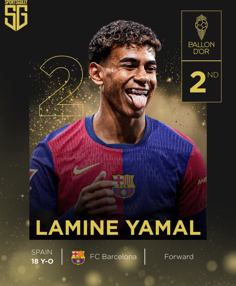 neygurll69083's tweet image. ▫️Mbappe has been playing since 2016, but  he has never finished 2nd in the Ballon d’or
▫️Cole Palmer has been playing since 2020 but he has never finished 2nd in the Ballon d’or 

Lamine Yamal in his second season finished 2nd in the Ballon d’or at 18 and they told me he’s not…