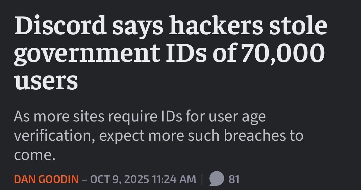 TavCannaLLC's tweet photo. If you have an NFT / Crypto project and you are directing your users to use Discord for any reason, you are wrong. If you want to verify holder status, check the wallet and check the blockchain. There is no reason to have to verify on another app. 

#deletediscord #privacy https://t.co/PCdu3nj5mN