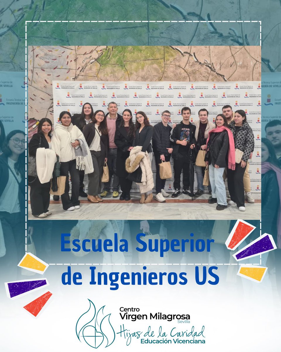 Los alumnos de 2ºA de Ciencias de la Salud y Tecnológico han participado en las Jornadas Preuniversitarias de la Escuela Superior de Ingenieros de la Universidad de Sevilla,

#ColegioVirgenMilagrosa #JuntosAprendemos #educacionvicenciana #colegiosHHCC #cuidaresamar ñ