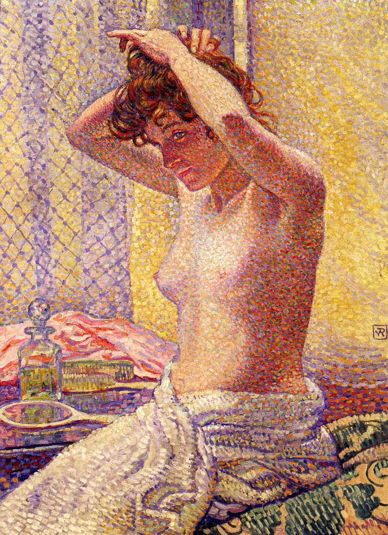 artrysselberghe's tweet photo. Woman at Her Toilette #artbots #vanrysselberghe https://t.co/dFrhvsqRgz