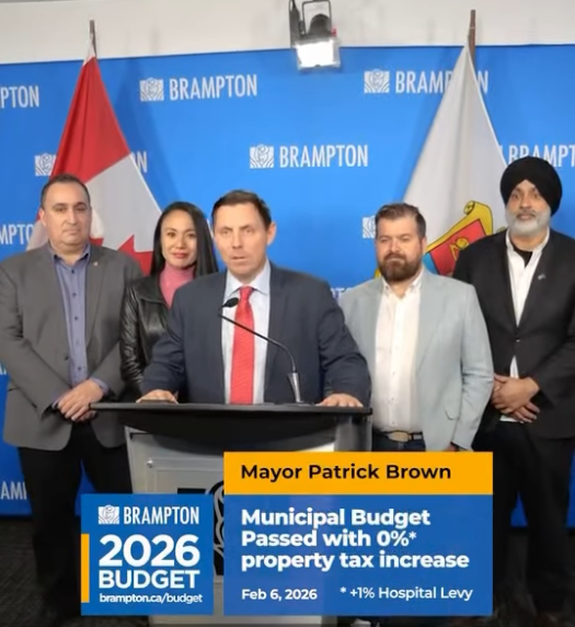 Bramptonist's tweet photo. Brampton Council Approves 2026 Budget https://t.co/9wIPFJJskV via @Bramptonist https://t.co/mOKAgbwtWa
