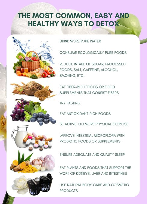 FiveFitness's tweet image. Good and adequate sleep allows eliminating toxins that accumulate throughout the day. Eating a diet rich in prebiotics and probiotics keeps your digestive system healthy, and thus helps in proper detoxification.   

#Health #Detox #Lifestyle #Habits #Food #Nutrition