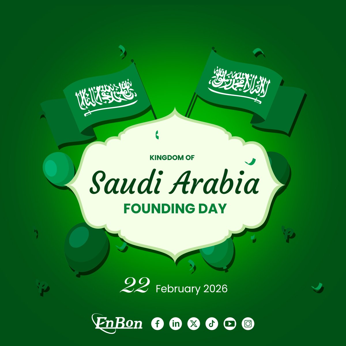 EnbonLedDisplay's tweet image. On the occasion of Saudi Arabia's Founding Day, Enbon extends its warmest congratulations and best wishes to Saudi Arabia, our partners, and all our friends!

#EnbonGroup #LEDDisplay #LEDScreen #LEDWall
#LEDVideoWall #StageLED #PixelPitch