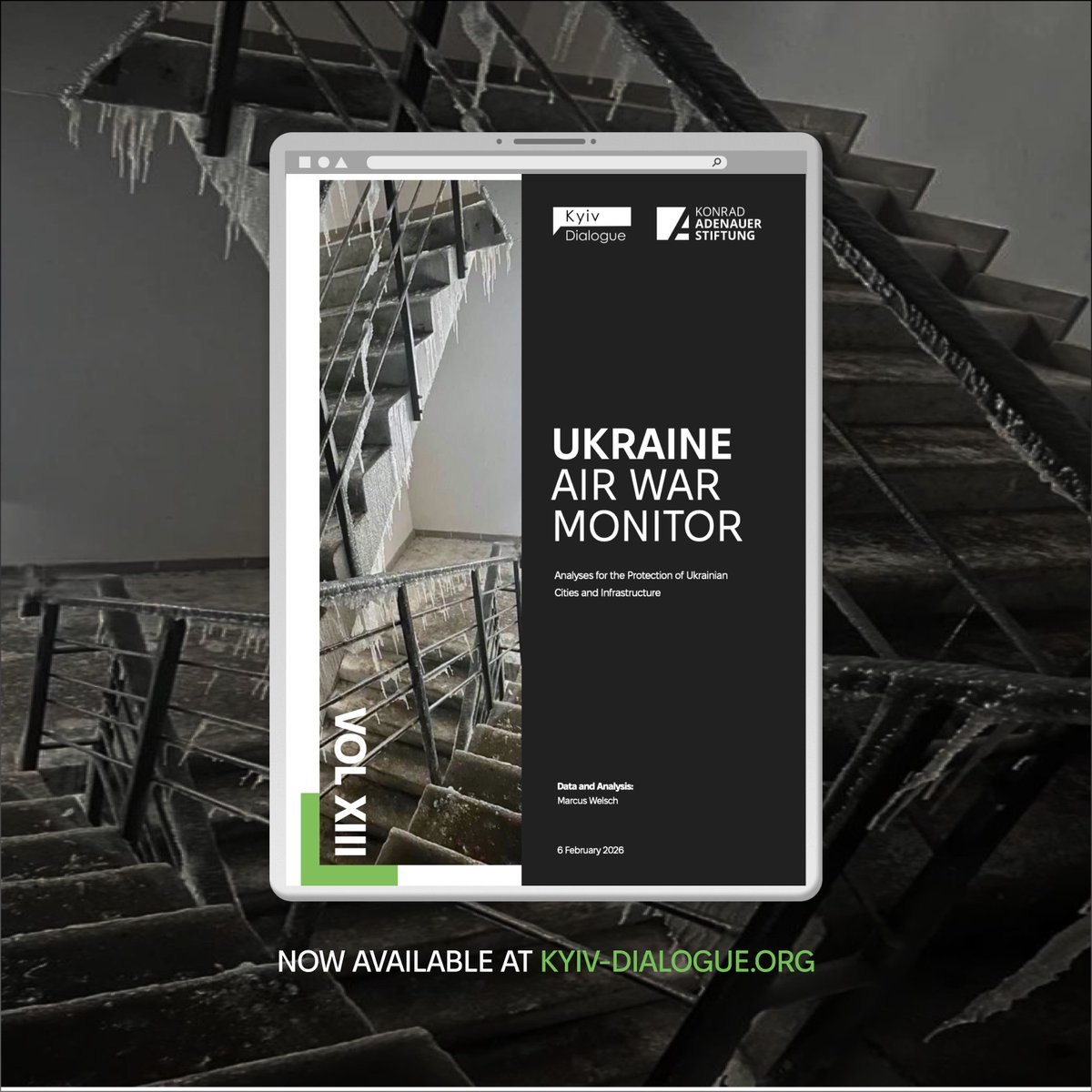 KyivDialogue's tweet photo. Fewer attacks, more destruction: why Europe's hesitation is making the war more expensive – and why a new Ukraine strategy is now needed.

These and other topics are covered in our latest issue: https://t.co/IuDeqA4C2j https://t.co/VtwsVw796O