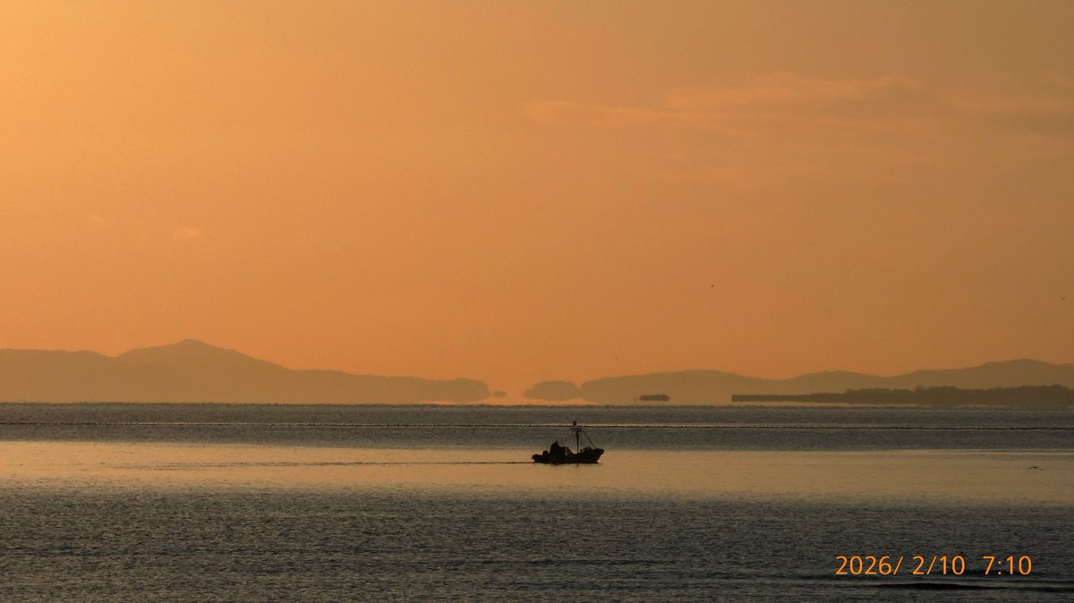 2026/02/10 #伊勢湾蜃気楼 発生報告 今日も香良洲海岸から鳥羽の桃取