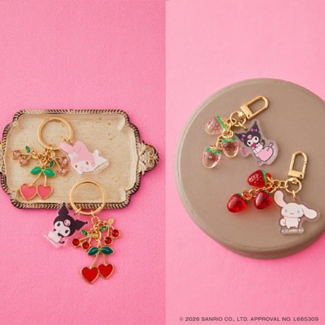 SANRIO CHARACTERS きらきらフルーツチャームBOOK」878円(税込) 2月13 