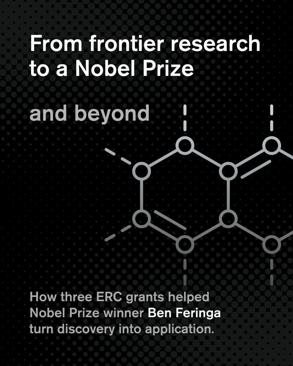 ERC_Research's tweet image. 🛠️ Building the world’s tiniest machines at the nanoscale? ERC grantee and Nobel Prize winner Ben Feringa turned science-fiction into reality. 

👉 Learn about molecular machines and 'smart' nanomaterials in the new ERC report on #FrontierResearch in #AdvancedMaterials.